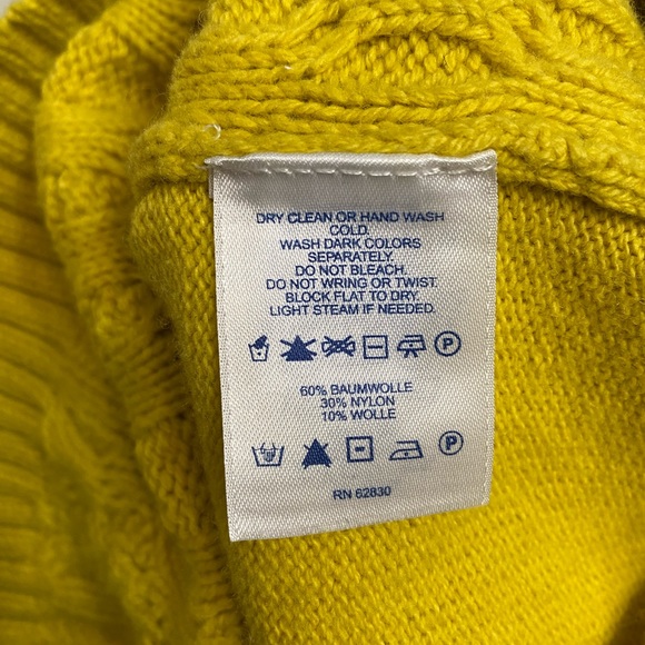 Lands’ End Cable-Knit Crewneck Women’s Sweater Collar faux fur, size M( 10/12) - Picture 8 of 10